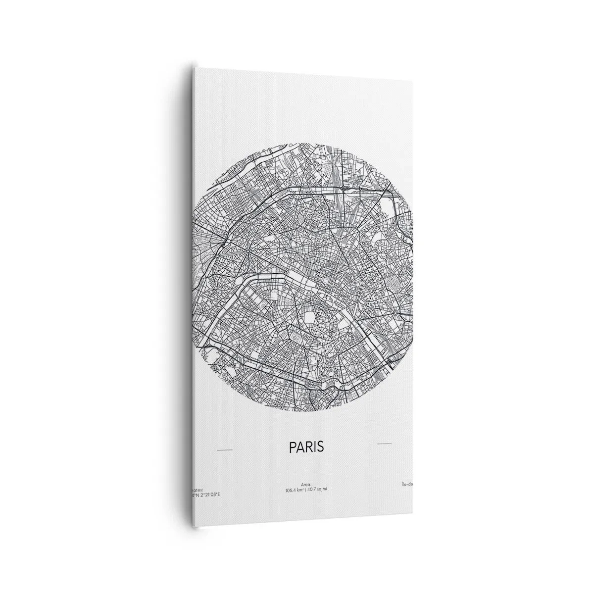 Impression sur toile - Image sur toile - Anatomie de Paris - 65x120 cm