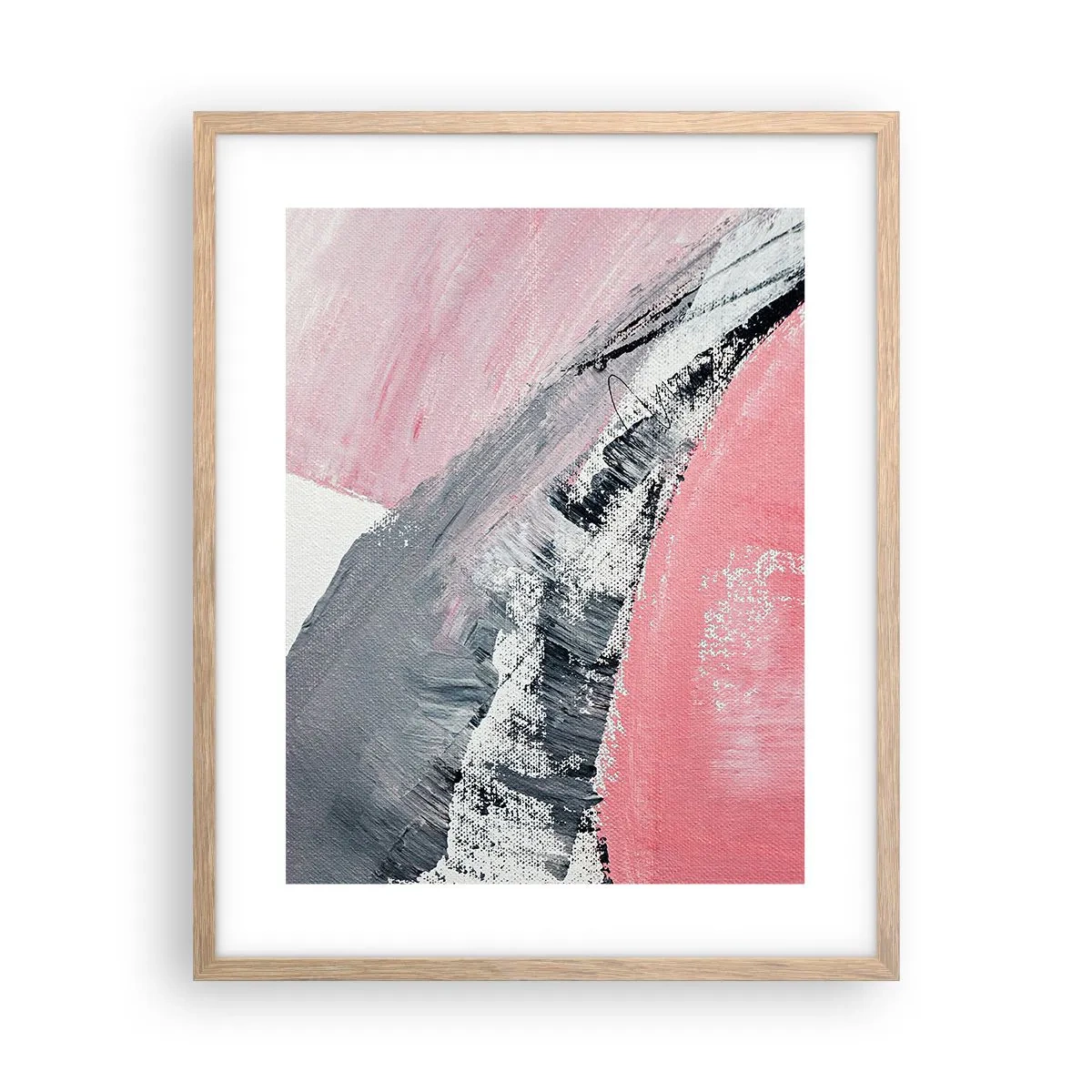 Affiche dans un chêne clair - Poster - Composition assortie - 40x50 cm