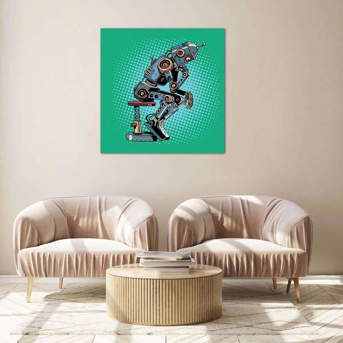 Impression sur verre - Image sur verre - Au-dessus de l'essence de l'être - 60x60 cm