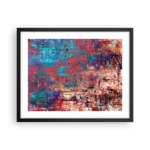 Affiche dans un cadre noir - Poster - Mémoire et oubli - 50x40 cm