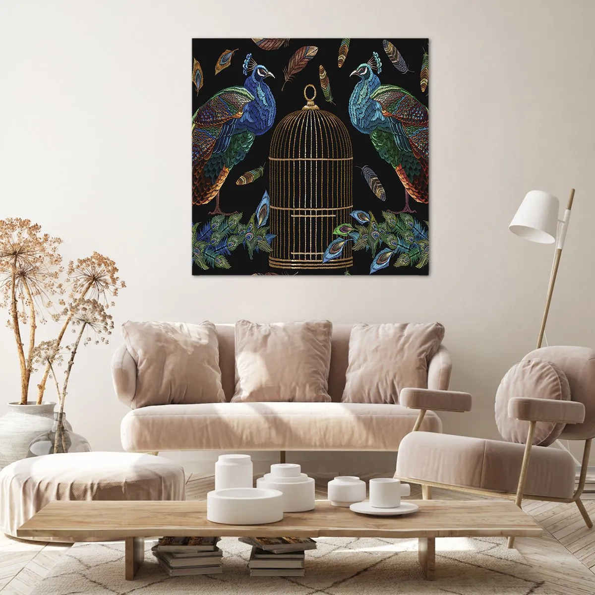 Impression sur toile - Image sur toile - En robes royales - 70x70 cm