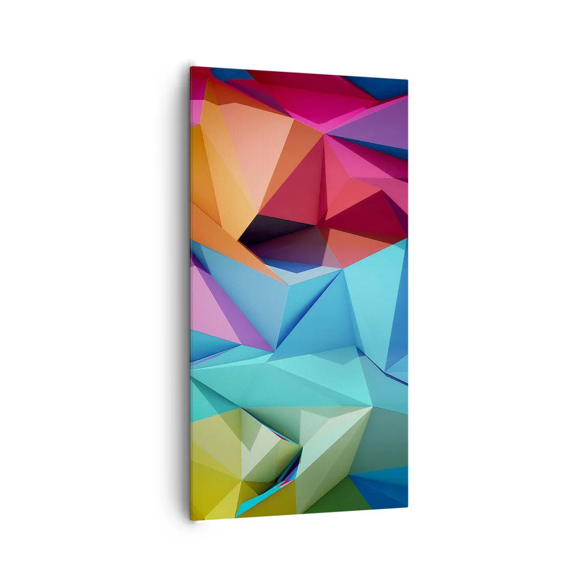 Impression sur toile - Image sur toile - Origami arc-en-ciel - 65x120 cm
