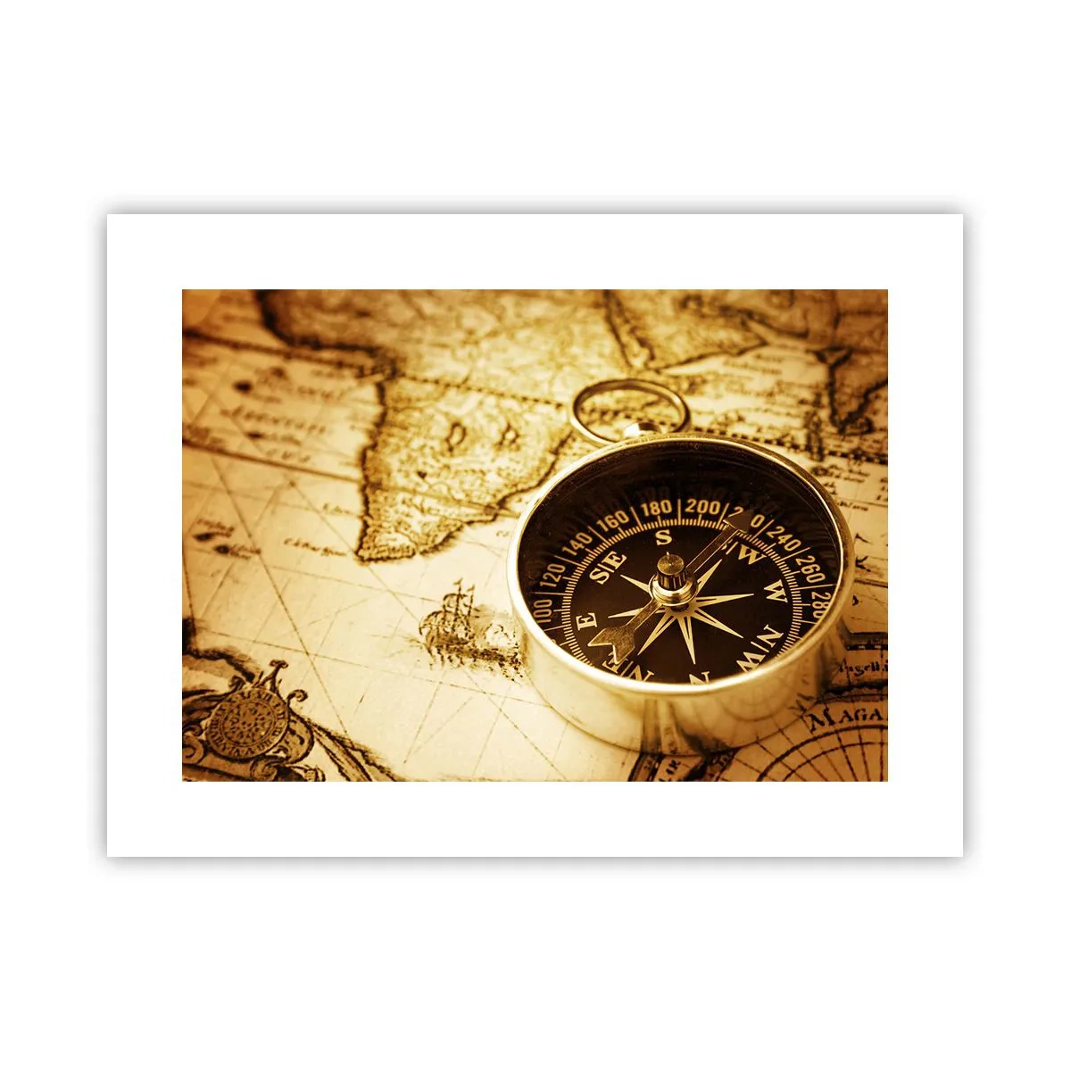 Affiche - Poster - Est ou ouest? - 40x30 cm