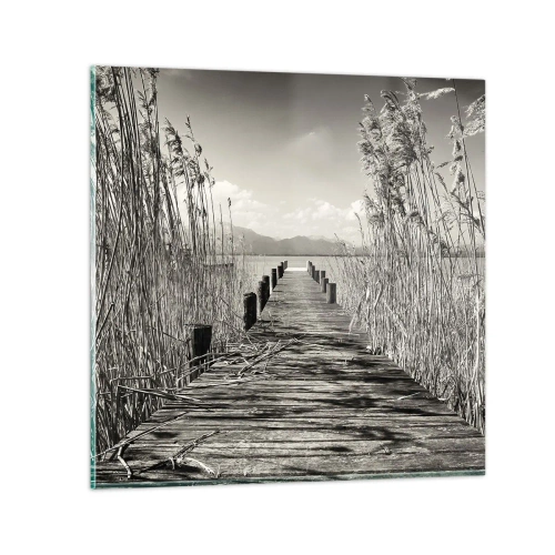 Impression sur verre - Image sur verre - Dans le calme de l'herbe - 50x50 cm