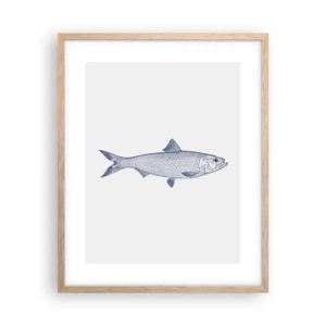 Affiche dans un chêne clair - Poster - Salutations des mers du nord - 40x50 cm