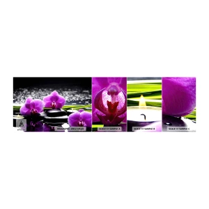 Échantillon de Papier Peint Autocollant Deluxe Sticker - Se noyer dans la paix et la tranquillité - Fleurs, Orchidée, Orchidée - 100x30 cm