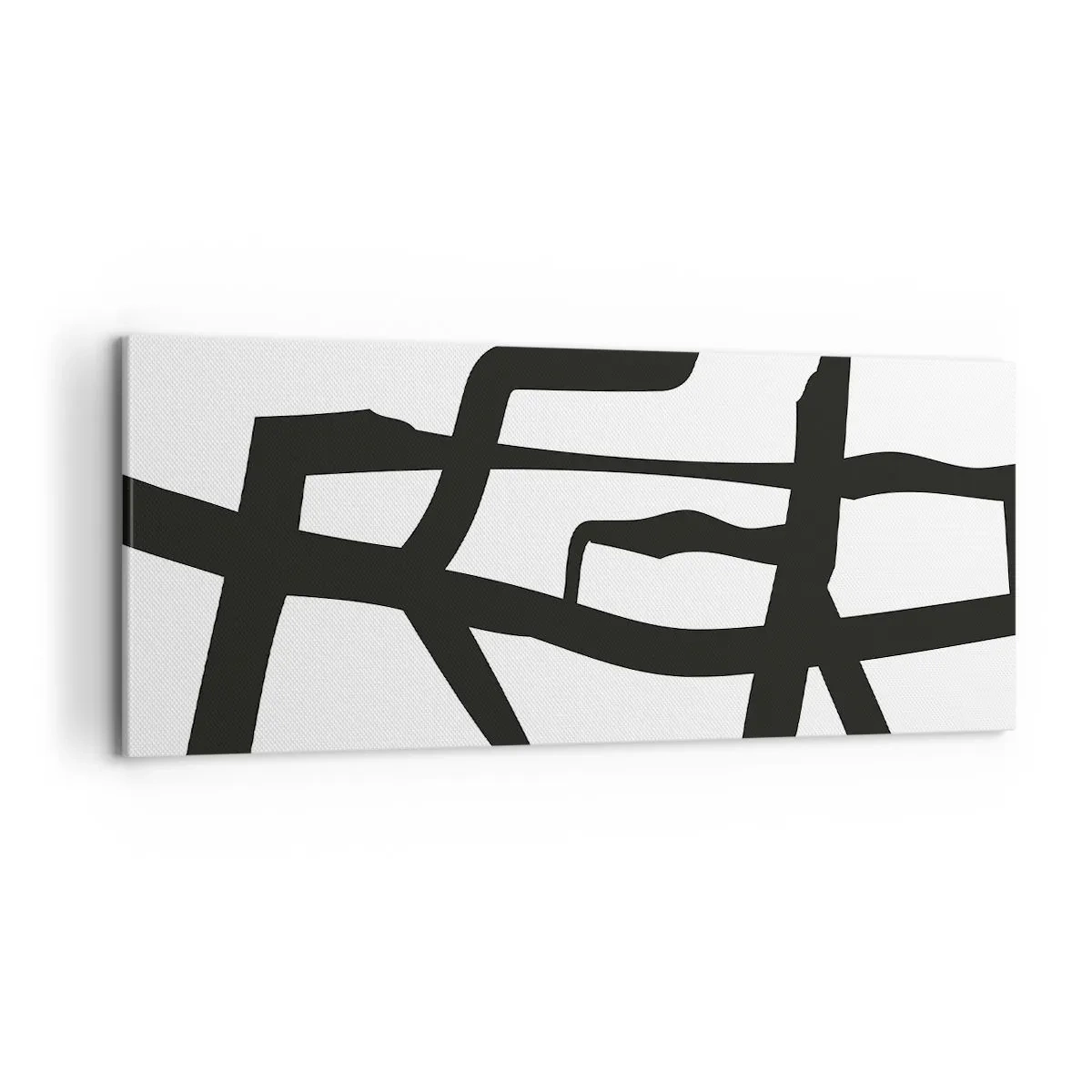 Impression sur toile - Image sur toile - Conception noir et blanc - 100x40 cm