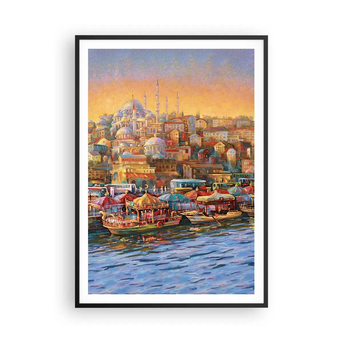 Affiche dans un cadre noir - Poster - Conte d'Istanbul - 70x100 cm