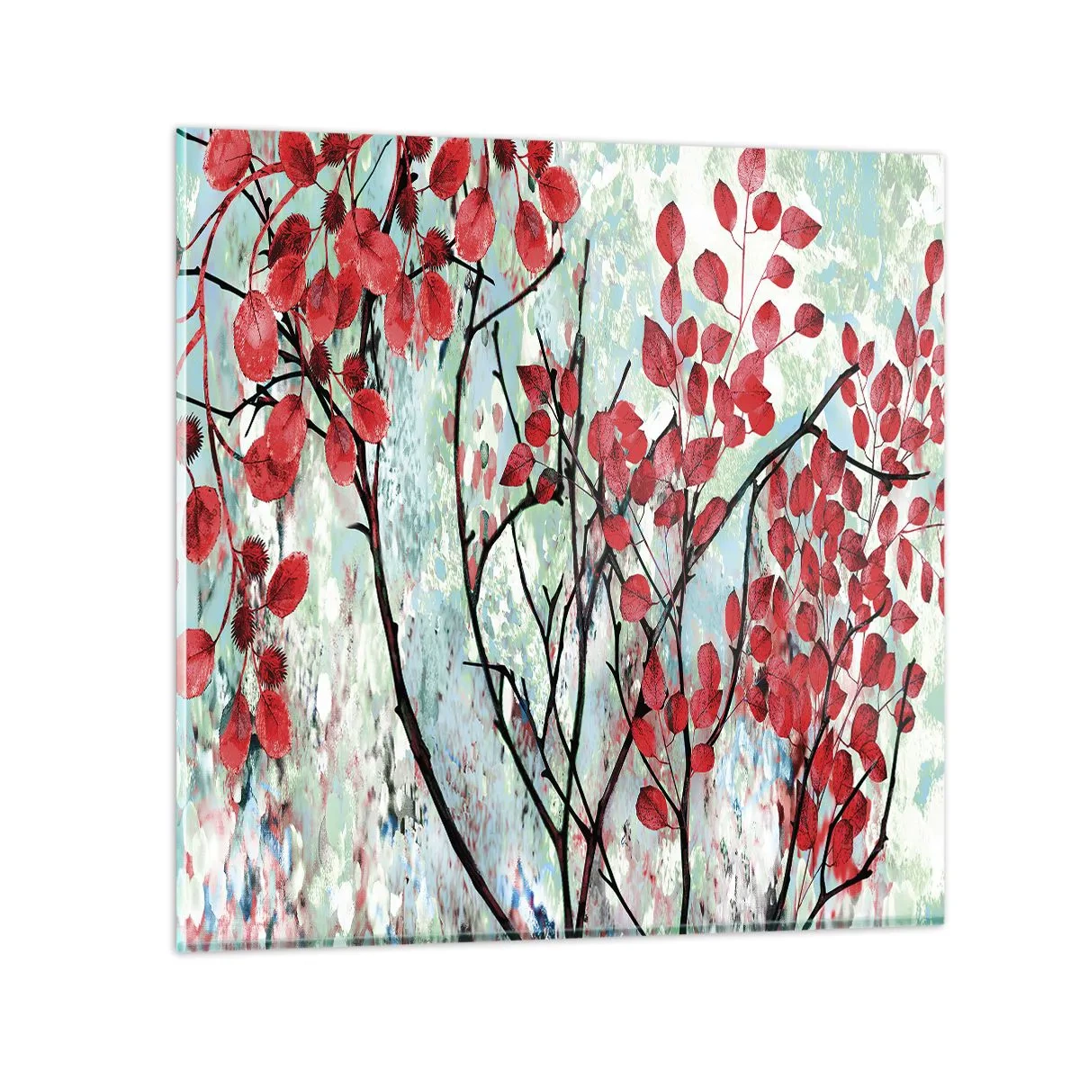 Impression sur verre - Image sur verre - Arbre en écarlate - 30x30 cm