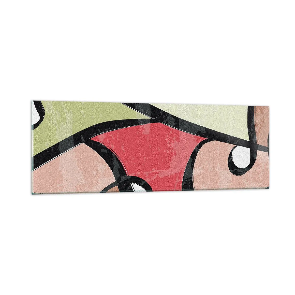 Impression sur verre - Image sur verre - Pirouettes parmi les couleurs - 90x30 cm