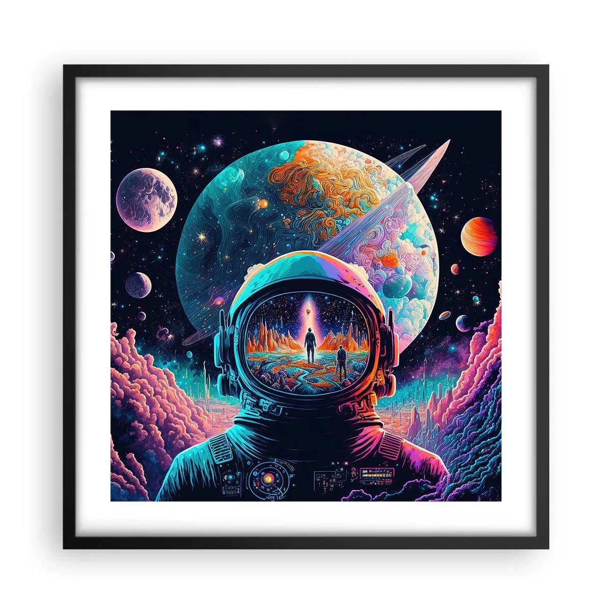 Affiche dans un cadre noir - Poster - Les philosophes n'en ont pas rêvé - 50x50 cm