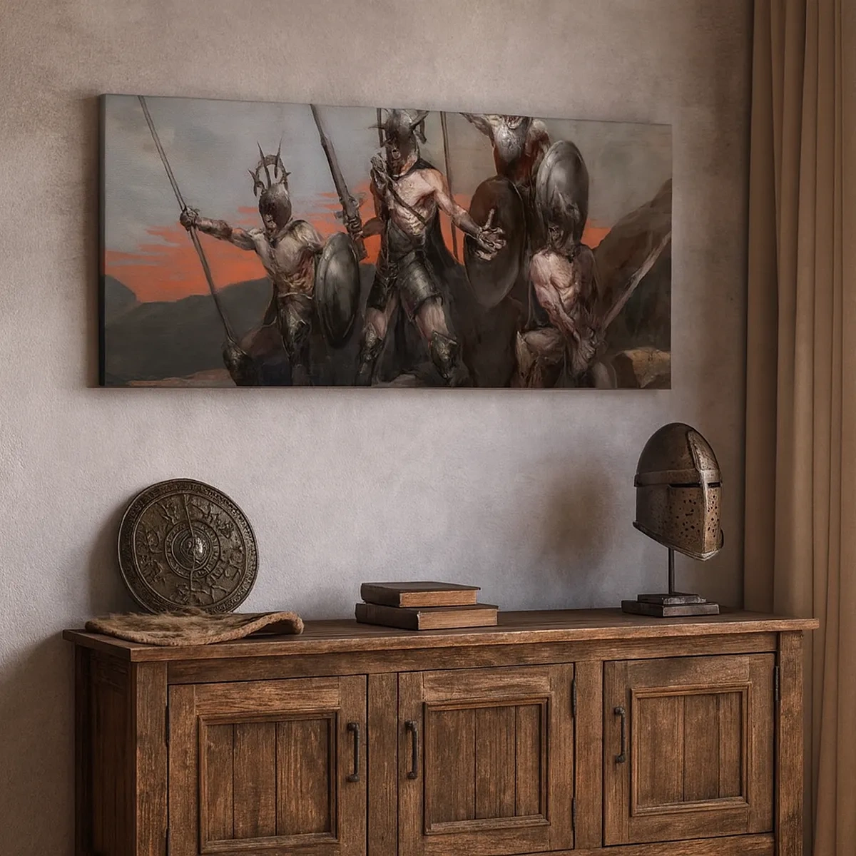 Impression sur toile - Image sur toile - Avec ou sur un bouclier - 30x30 cm