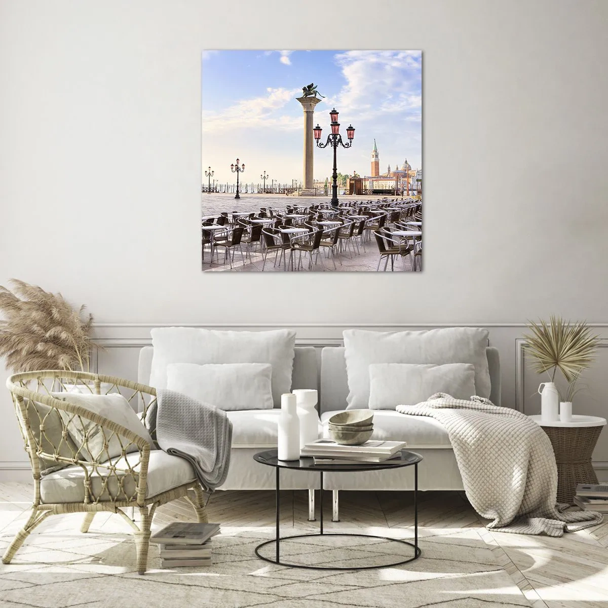 Impression sur verre - Image sur verre - Nous vous invitons, tout est prêt - 30x30 cm