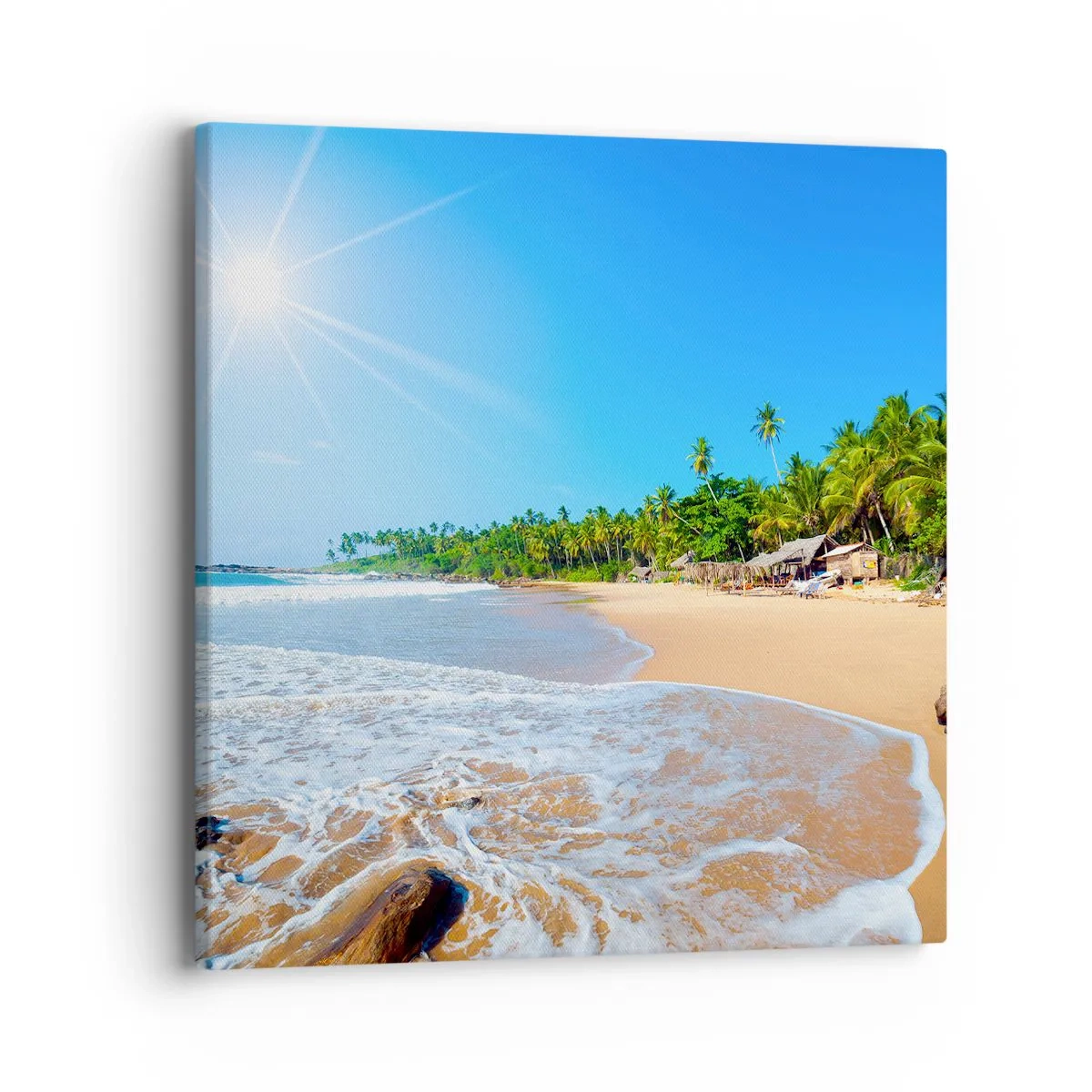 Impression sur toile - Image sur toile - Un endroit exotique pour vous - 40x40 cm