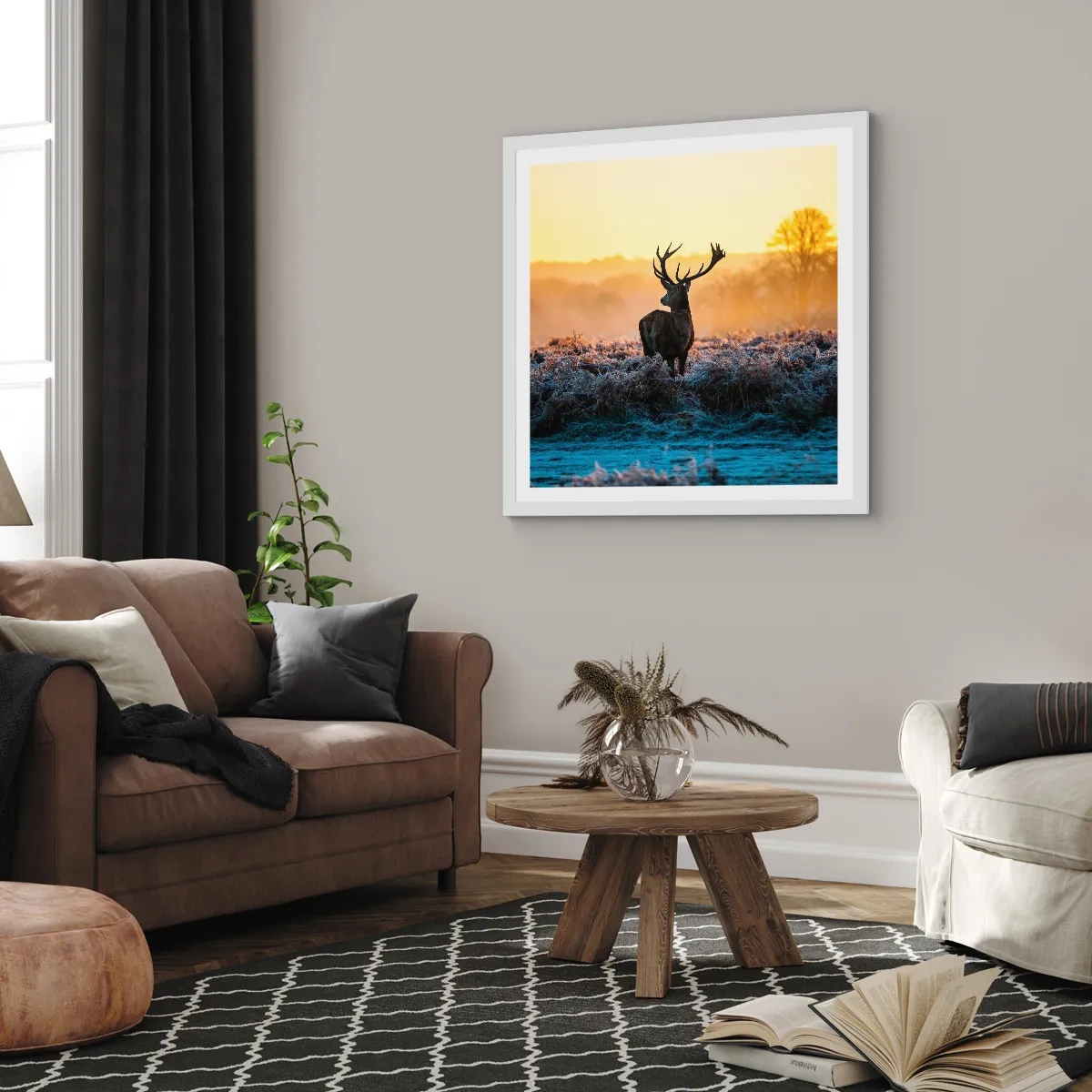 Affiche dans un cadre blanc - Poster - Couronné pour sa succession - 30x30 cm