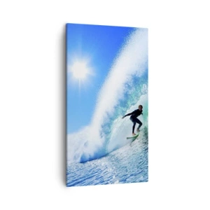 Impression sur toile - Image sur toile - A travers le grand ciel bleu - 45x80 cm