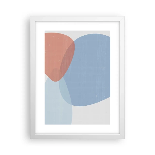 Affiche dans un cadre blanc - Poster - Relations pastel - 30x40 cm