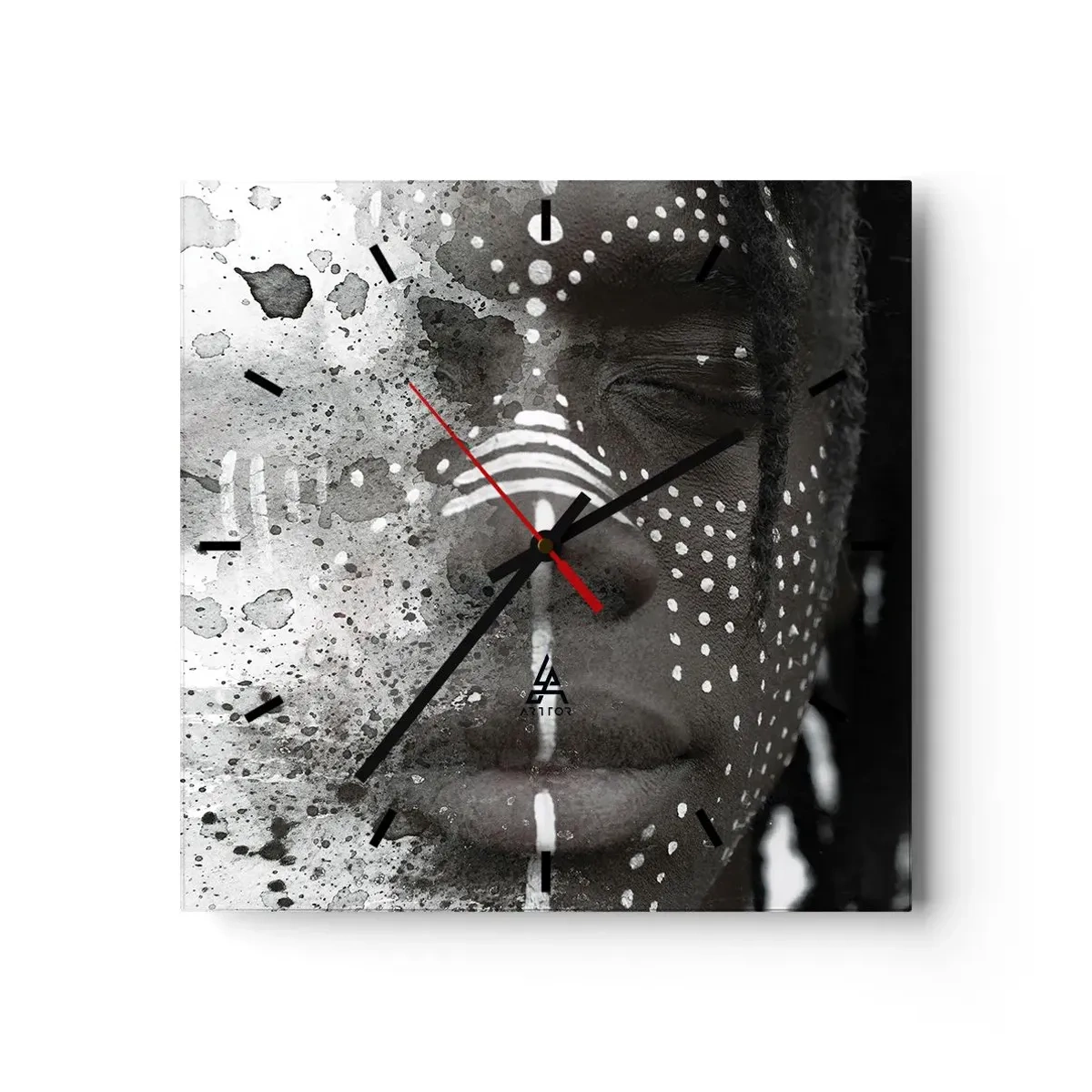 Horloge murale - Pendule murale - Découvrez l'esprit primal - 40x40 cm