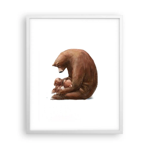 Affiche dans un cadre blanc - Poster - Faites de beaux rêves les enfants - 40x50 cm