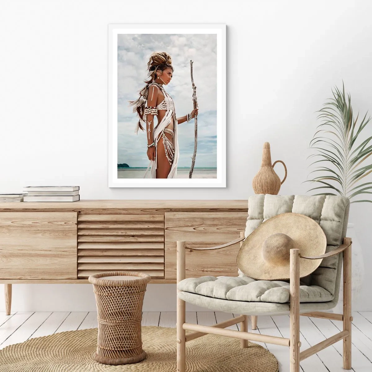 Affiche dans un cadre blanc - Poster - Reine des tropiques - 50x70 cm