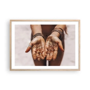 Affiche dans un chêne clair - Poster - Un don pour vous - 70x50 cm