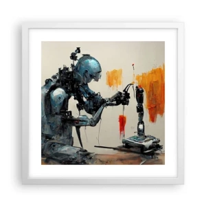 Affiche dans un cadre blanc - Poster - Déjà demain… - 40x40 cm