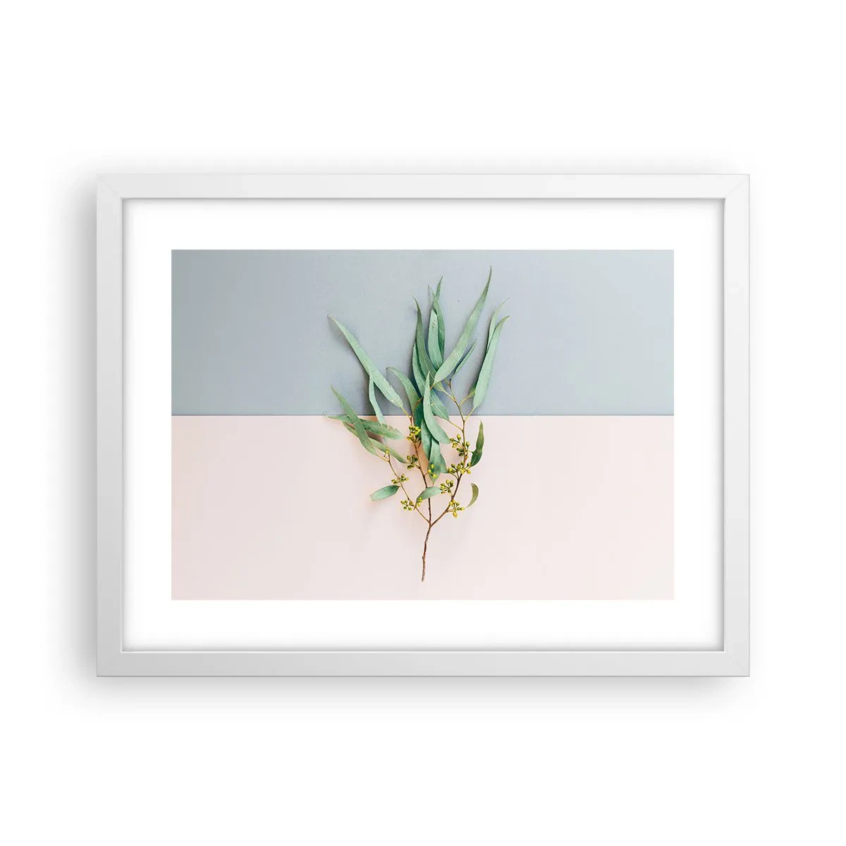 Affiche dans un cadre blanc - Poster - Subtilité pastel - 40x30 cm