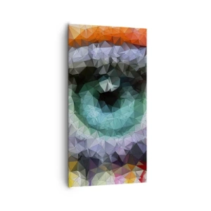 Impression sur toile - Image sur toile - Lueur cristalline des yeux - 65x120 cm