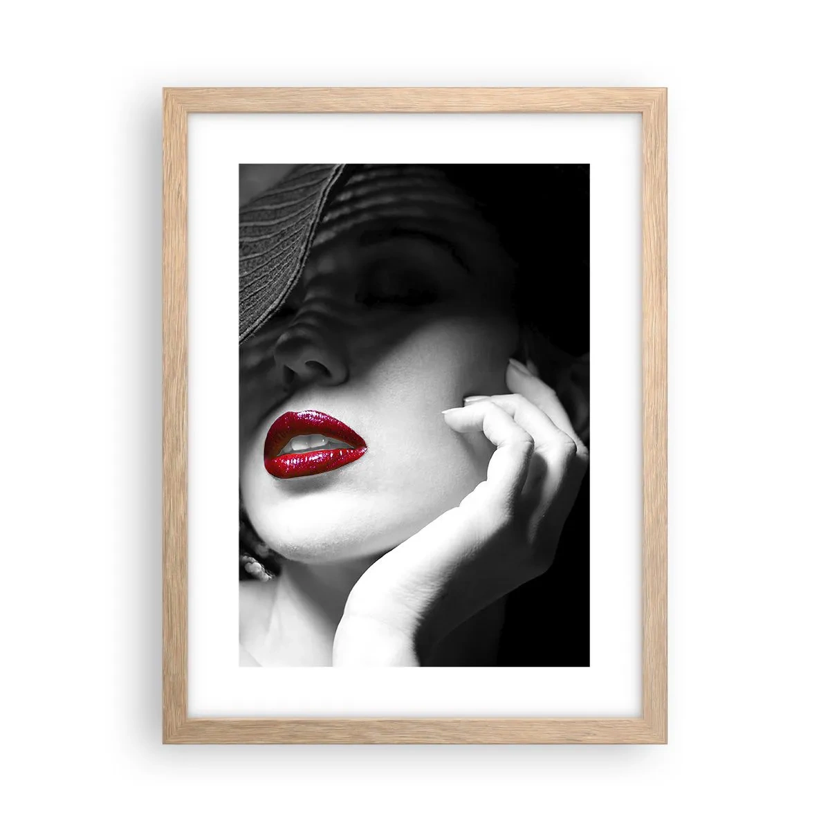 Affiche dans un chêne clair - Poster - Étude écarlate - 30x40 cm