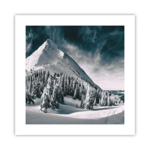 Affiche - Poster - Le pays de la neige et de la glace - 40x40 cm