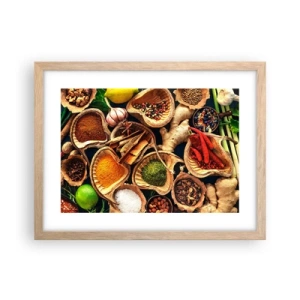 Affiche dans un chêne clair - Poster - Prends ce que tu veux - 40x30 cm