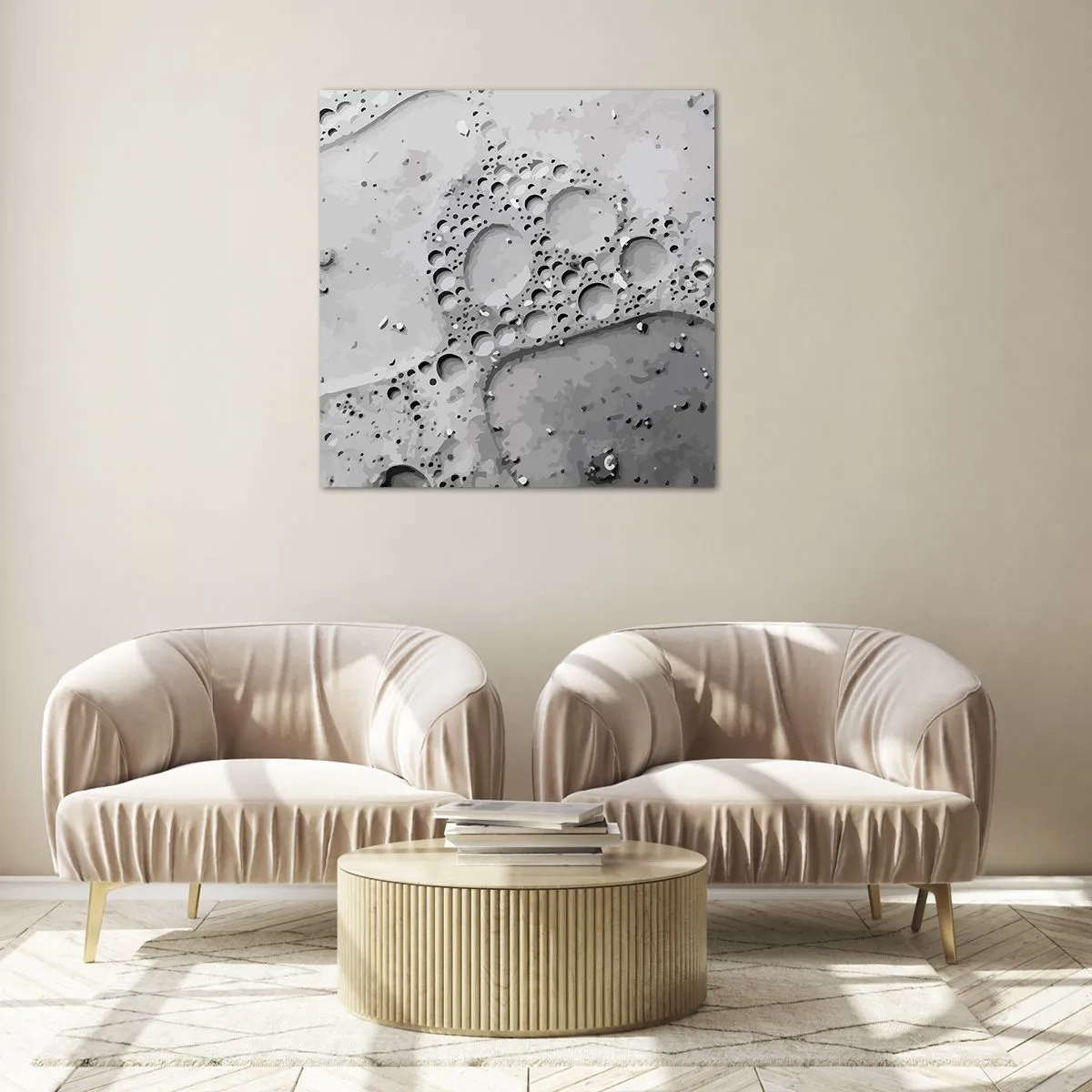 Impression sur verre - Image sur verre - Sentier de mousse - 60x60 cm