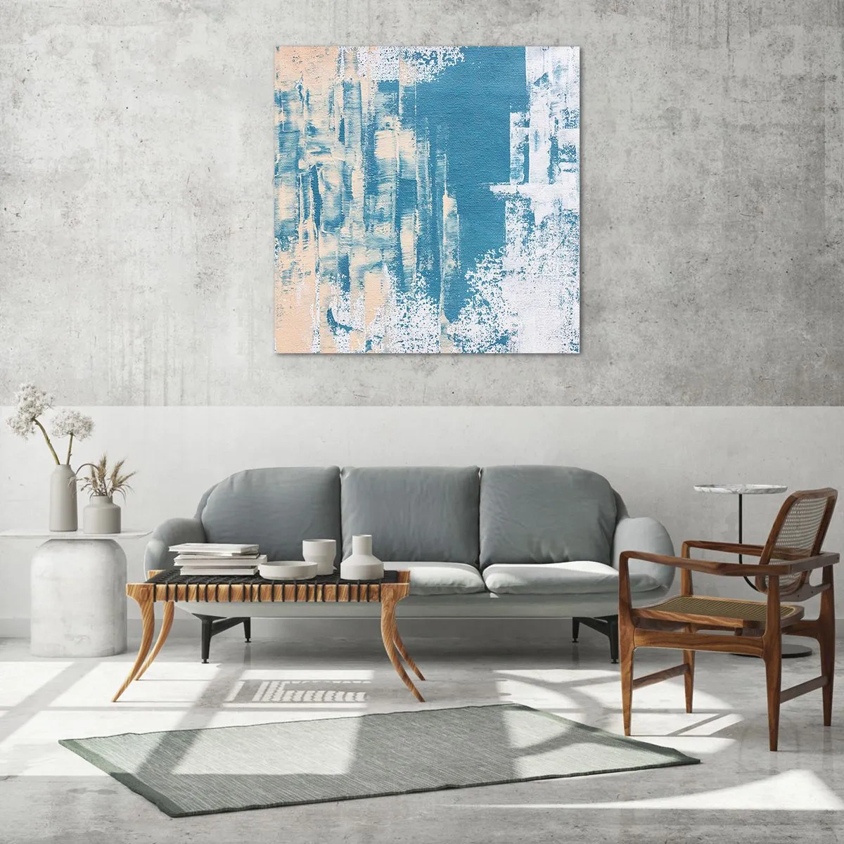 Impression sur verre - Image sur verre - À travers un iceberg - 60x60 cm