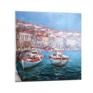 Impression sur verre - Image sur verre - Baie italienne - 30x30 cm