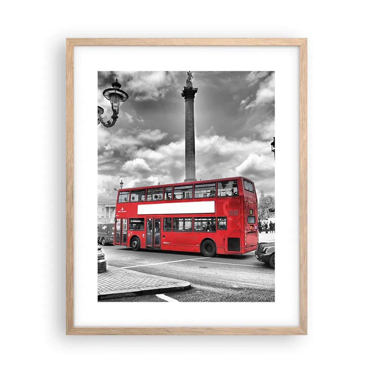 Affiche dans un chêne clair - Poster - La vraie circulation sanguine de la ville - 40x50 cm