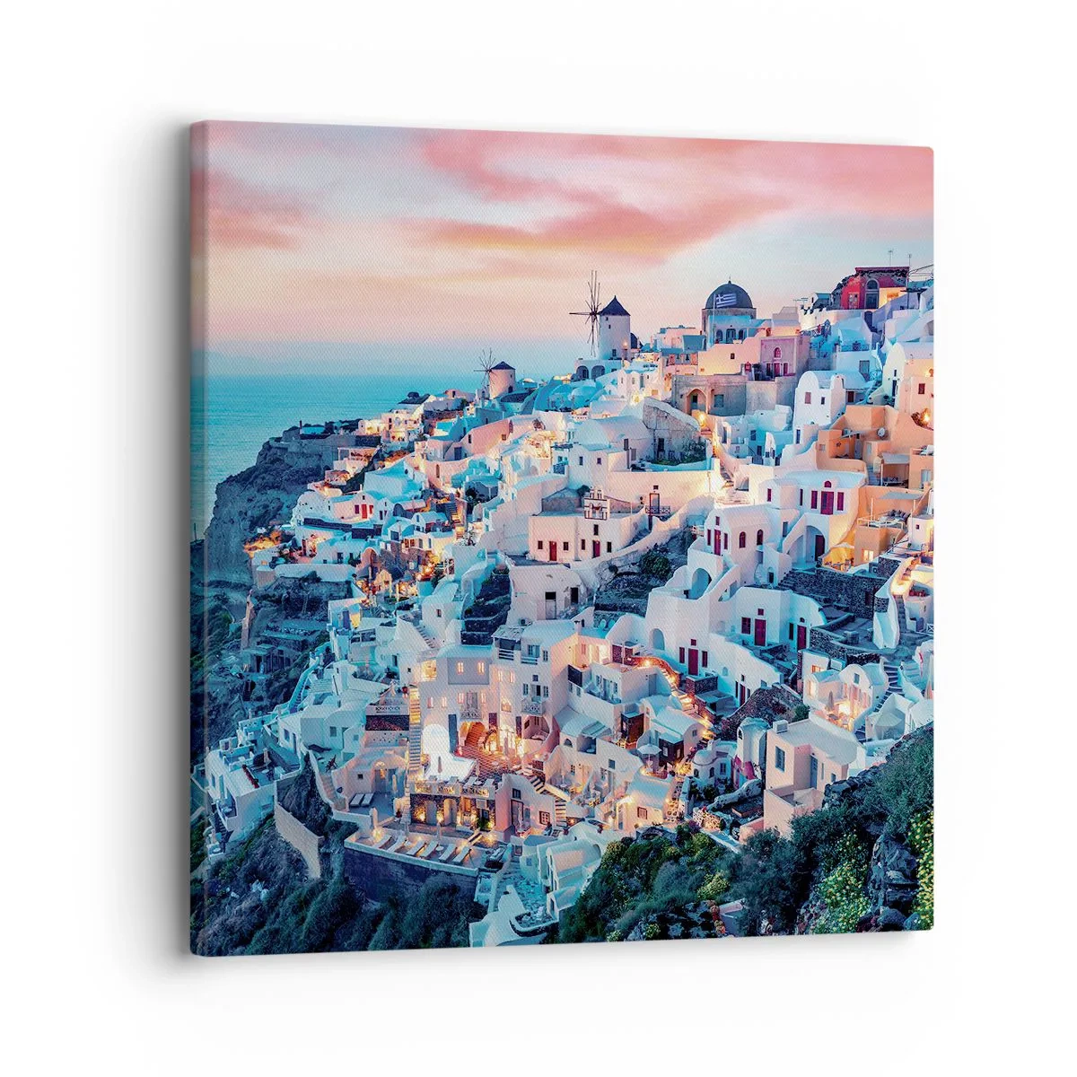 Impression sur toile - Image sur toile - Vos grandes vacances en Grèce - 30x30 cm