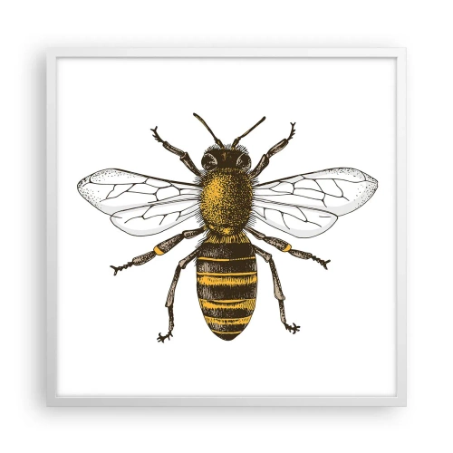 Affiche dans un cadre blanc - Poster - Belle et bonne - 60x60 cm