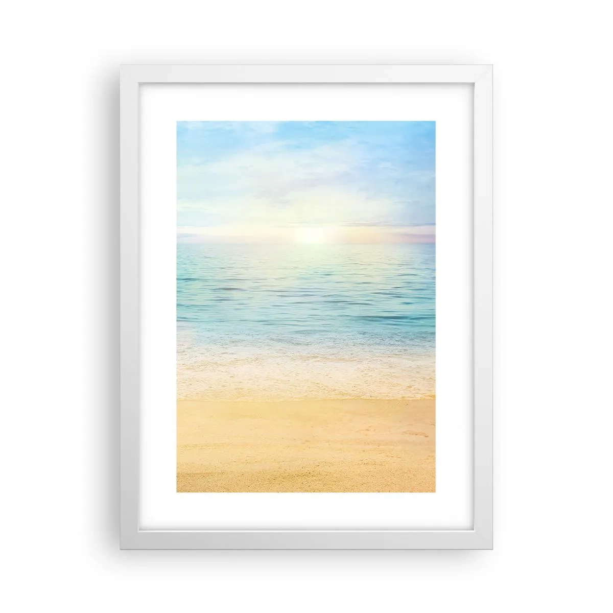 Affiche dans un cadre blanc - Poster - Le grand bleu - 30x40 cm