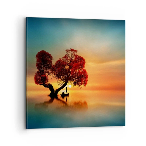 Impression sur toile - Image sur toile - Plénitude et éloignement sans monde - 70x70 cm