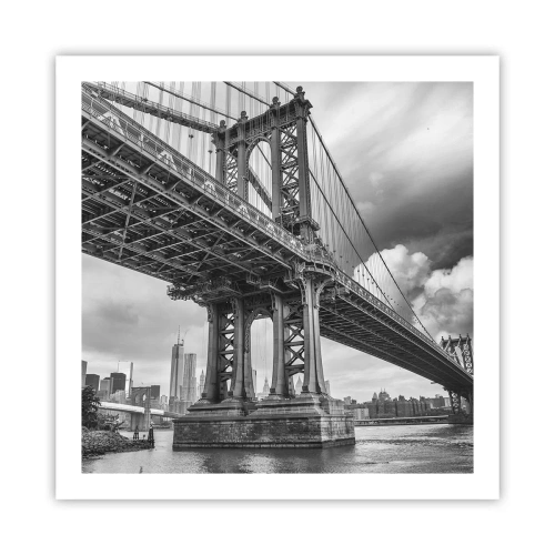 Affiche - Poster - Au coeur de la ville - 60x60 cm