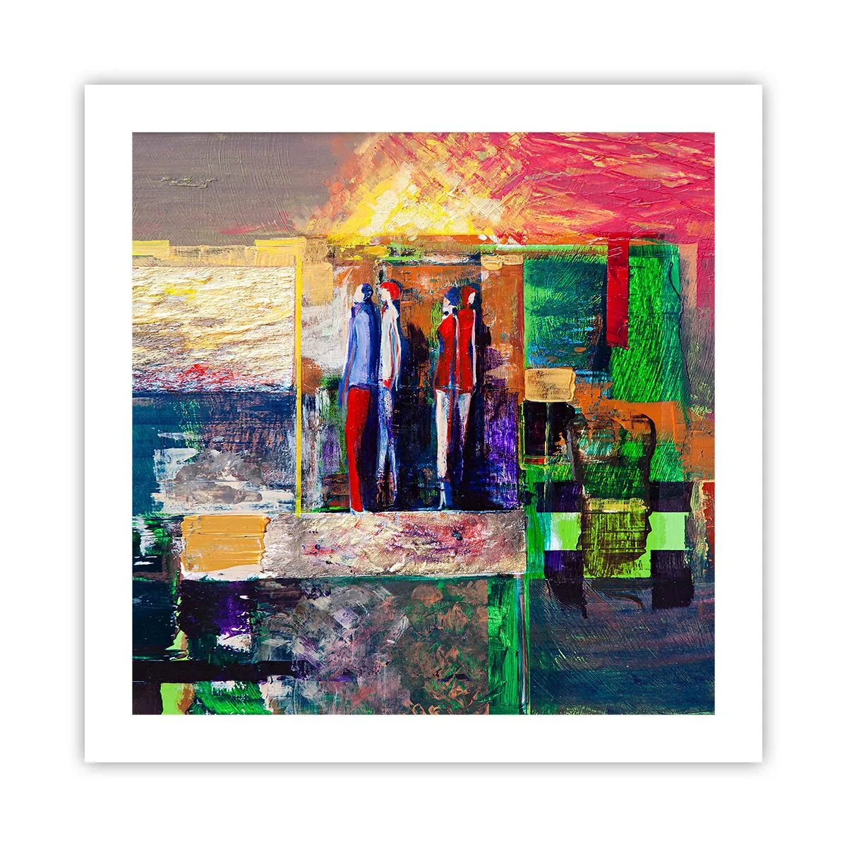 Affiche - Poster - Relations et émotions - 50x50 cm