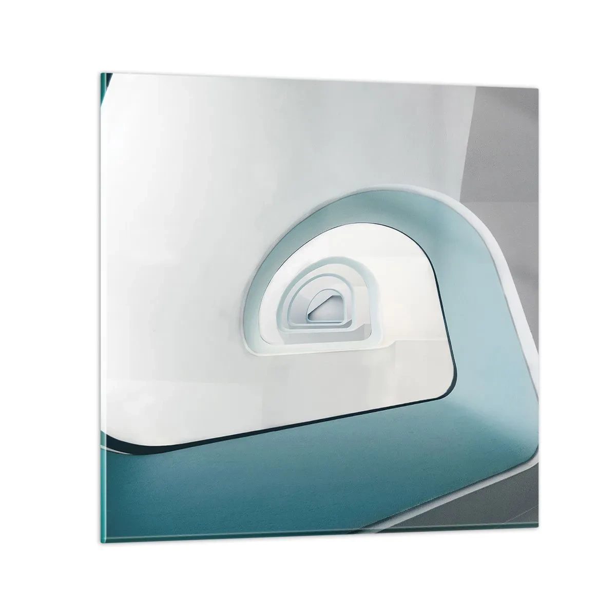 Impression sur verre - Image sur verre - Au profondeur du bleu - 60x60 cm