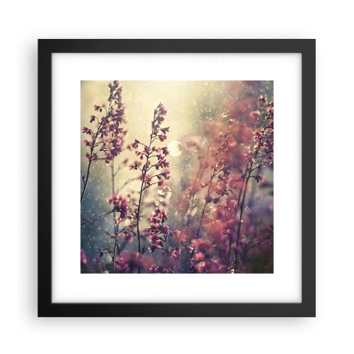 Affiche dans un cadre noir - Poster - Jardin secret - 30x30 cm