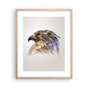 Affiche dans un chêne clair - Poster - Portrait d'un guerrier - 40x50 cm