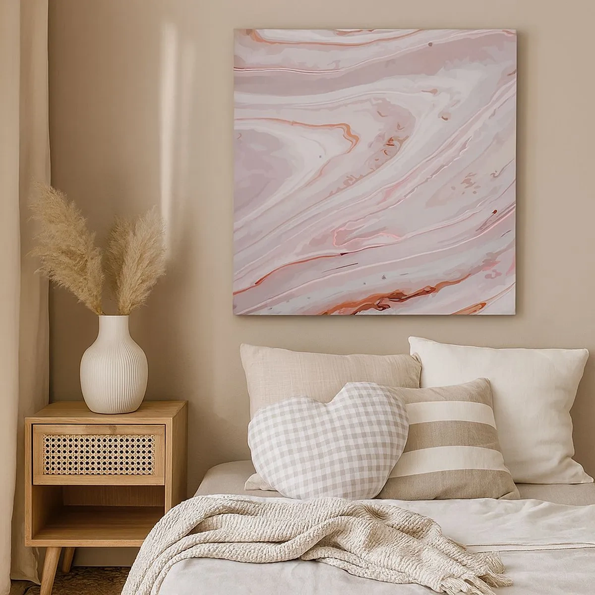 Impression sur toile - Image sur toile - Rose liquide - 30x30 cm