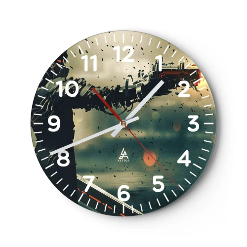 Horloge murale - Pendule murale - L'arme fatale - Votre propre Terminator - 30x30 cm