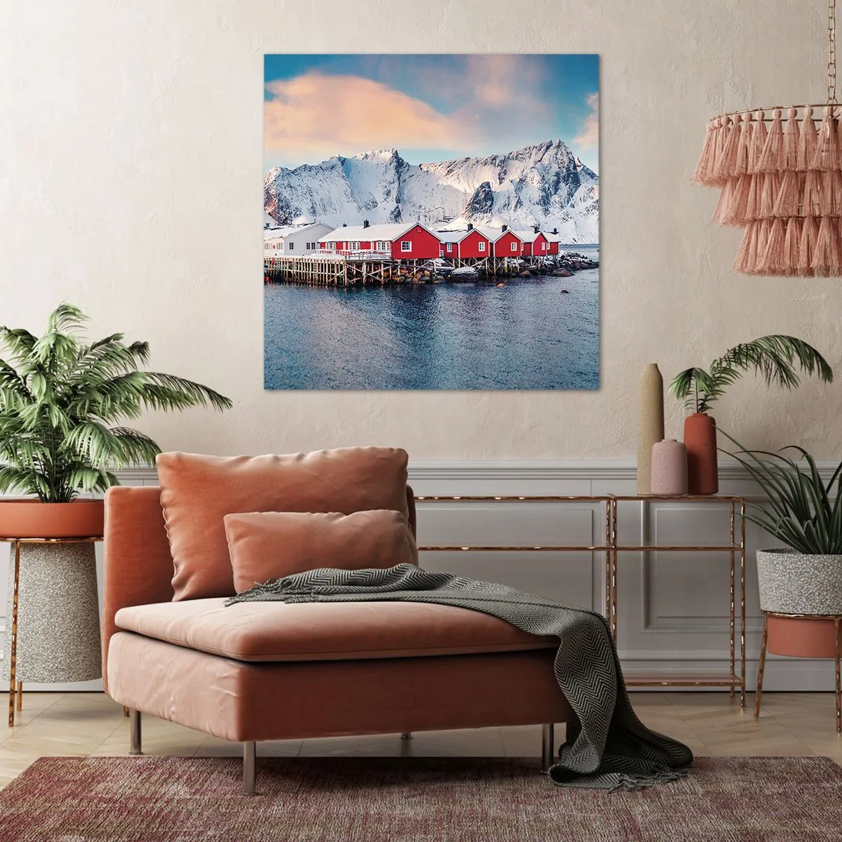 Impression sur toile - Image sur toile - Retraite dans le nord - 60x60 cm