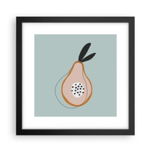 Affiche dans un cadre noir - Poster - Pénétrer la nature des choses - 30x30 cm