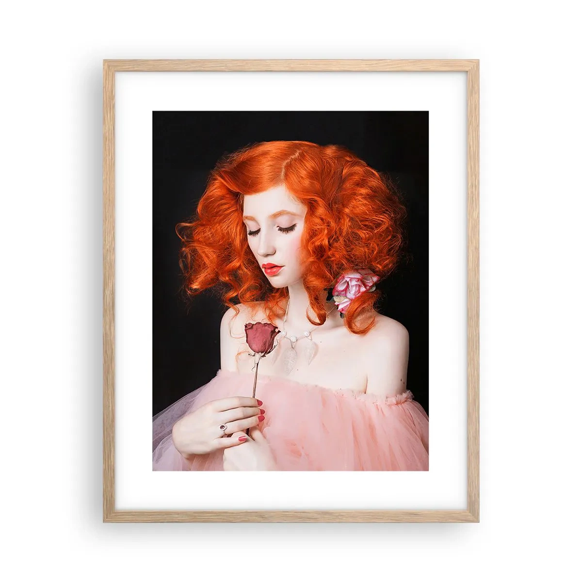 Affiche dans un chêne clair - Poster - De style baroque - 40x50 cm