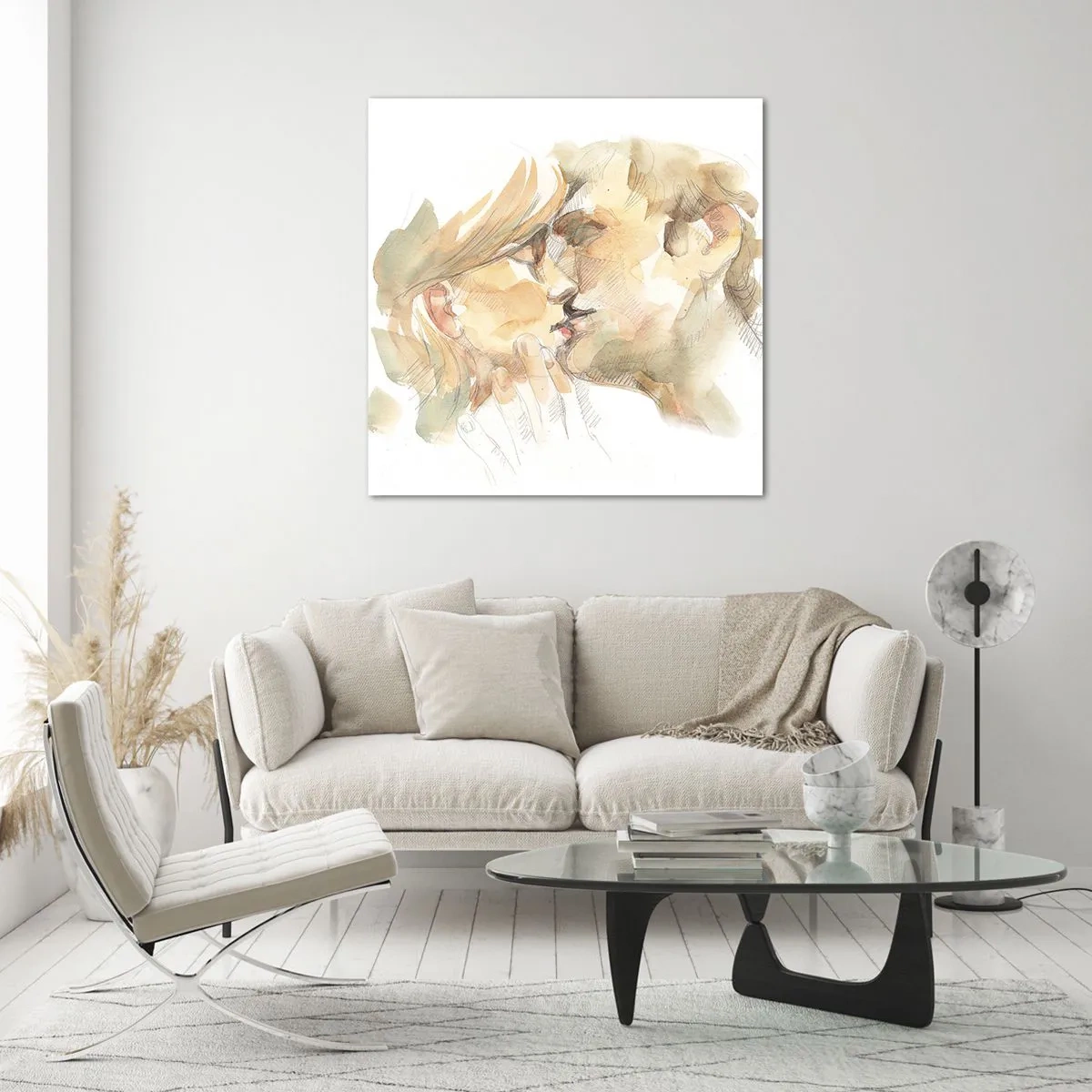 Impression sur verre - Image sur verre - A moitié trouvé ? - 50x50 cm